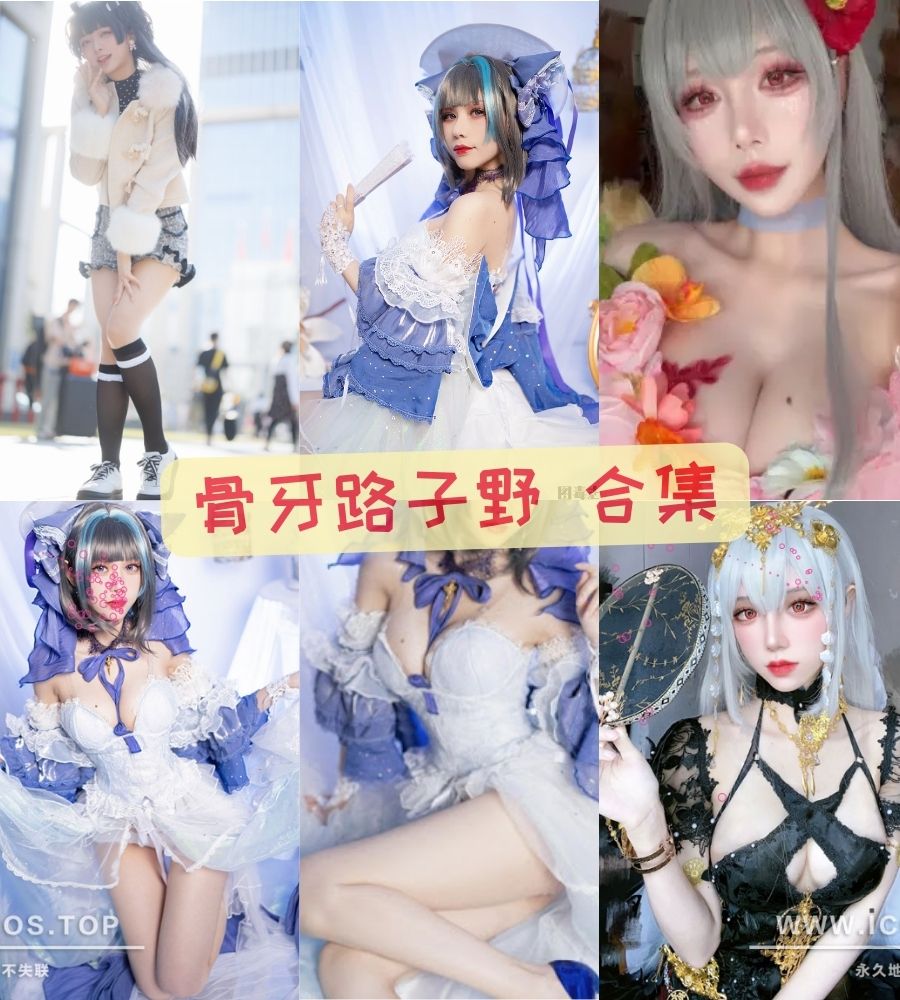 b站美女coser 骨牙路子野写真图包+视频合集